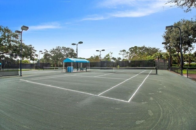 view of sport court