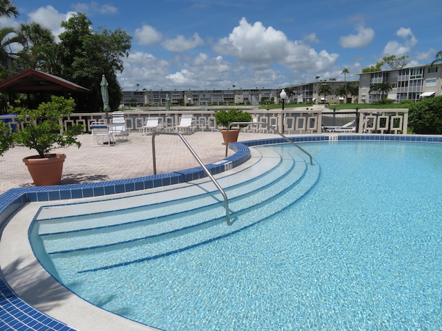 view of pool with a patio area