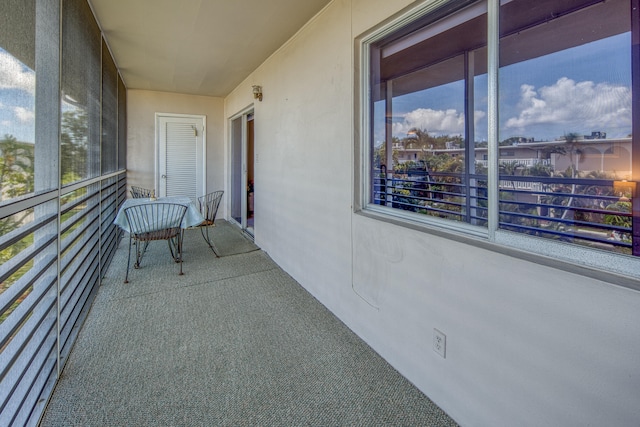 view of balcony