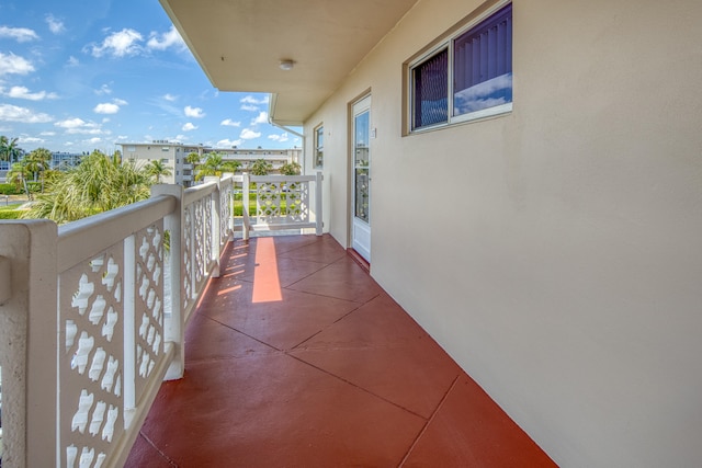 view of balcony