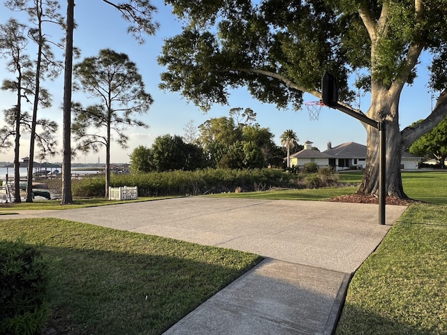 surrounding community featuring a lawn