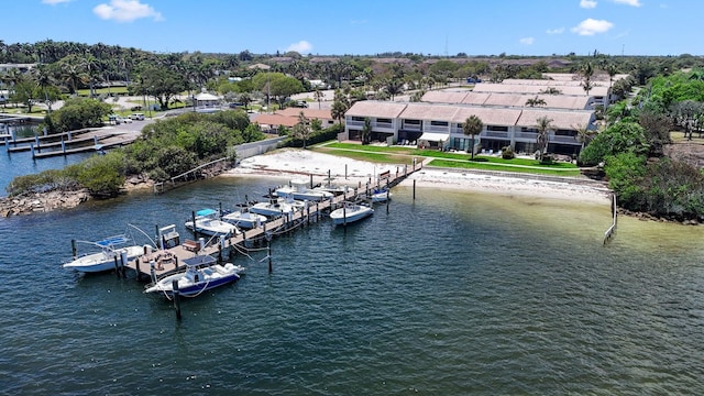 exterior space featuring a water view