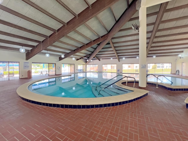 pool featuring a jacuzzi