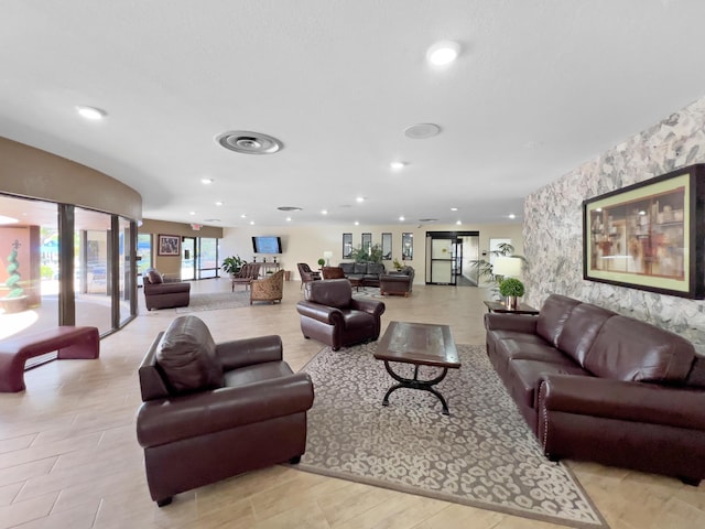 building lobby featuring visible vents