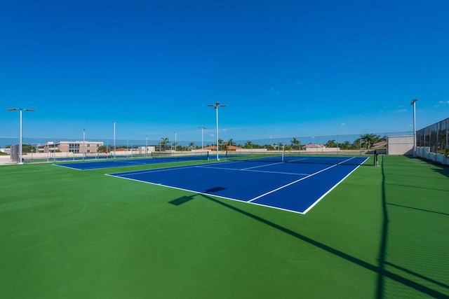 view of tennis court