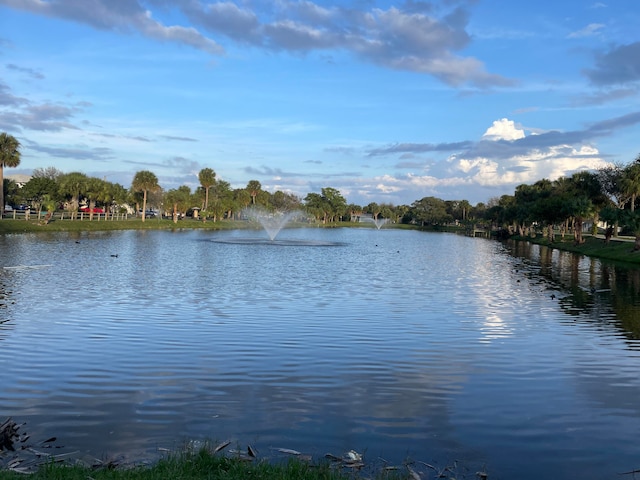 view of water feature