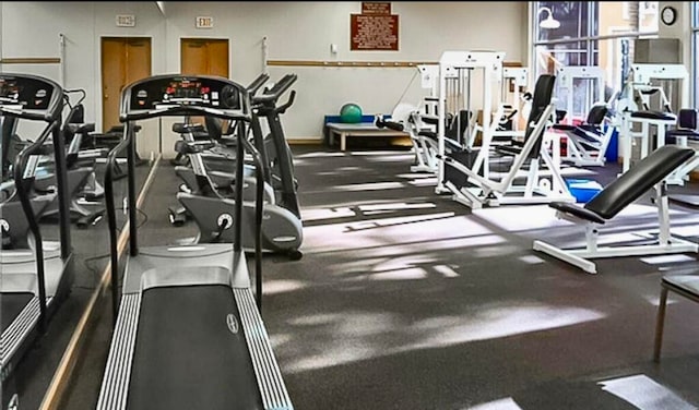 66 Capri B, Delray Beach, FL 33484 - view of gym