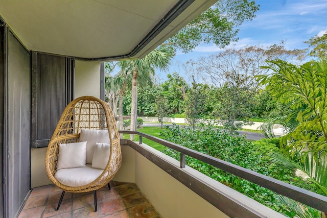 view of balcony