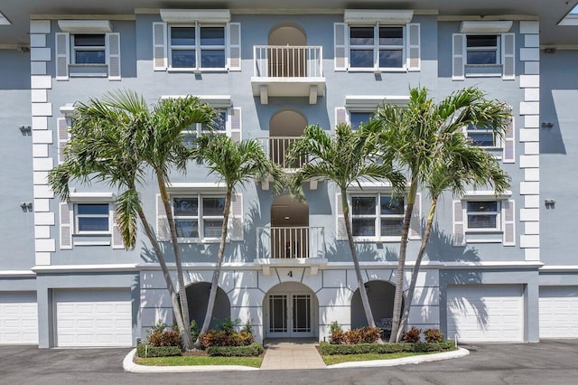 view of property featuring a garage