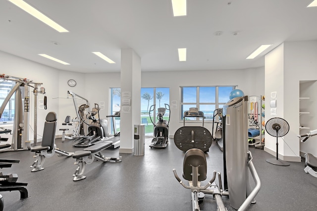 view of workout area