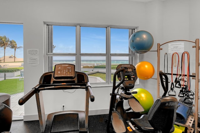 view of exercise room