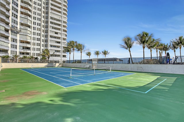 view of tennis court