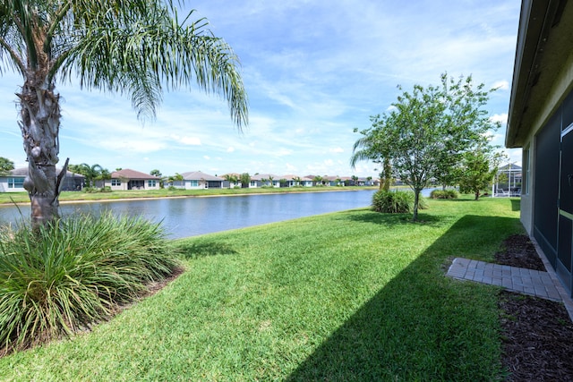 view of property view of water