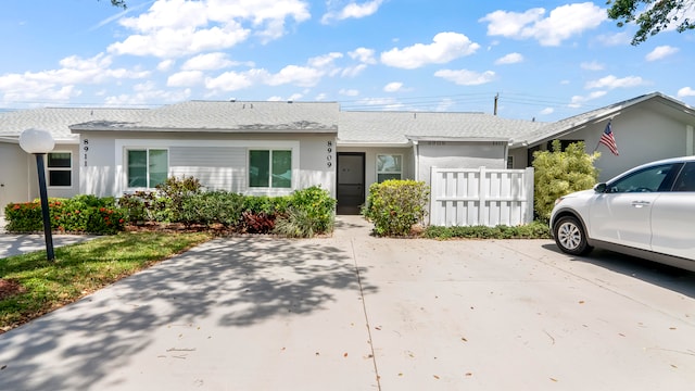 view of ranch-style home