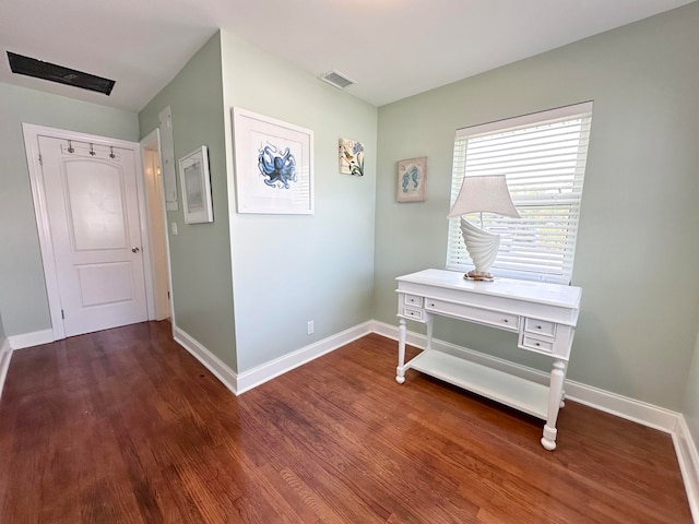 interior space featuring hardwood / wood-style floors