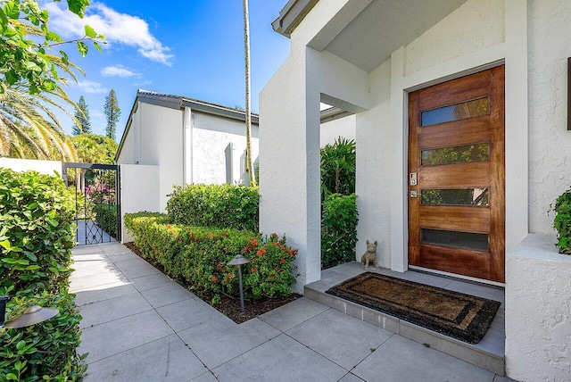 view of entrance to property