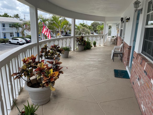 view of patio / terrace featuring covered porch