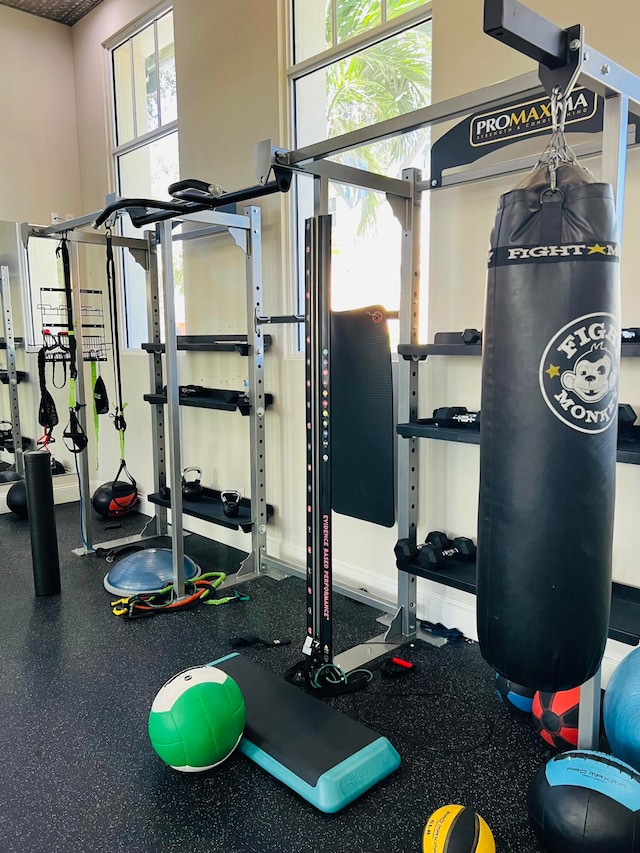 view of exercise room