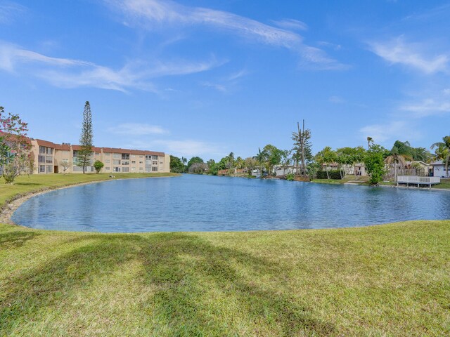 view of property view of water