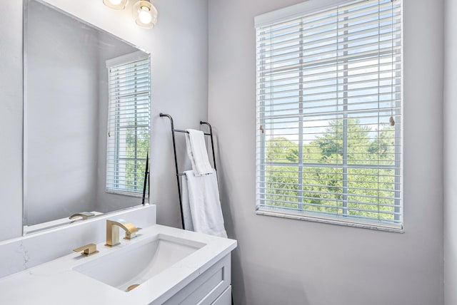 bathroom with vanity