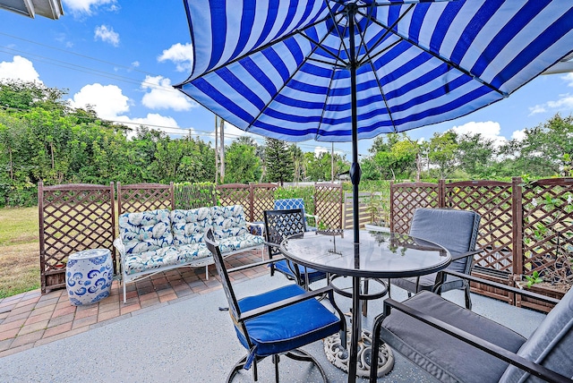 view of patio