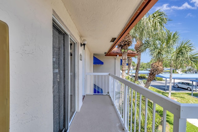 view of balcony