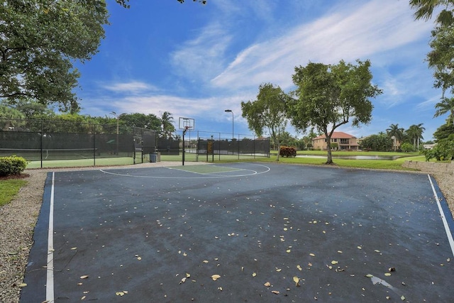 view of sport court