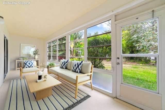 view of sunroom / solarium