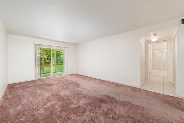 view of carpeted empty room