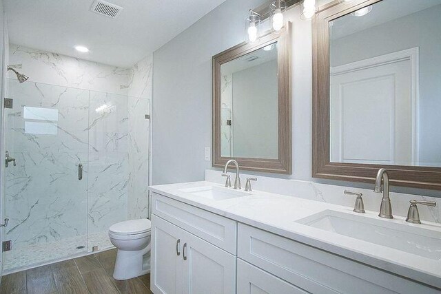 bathroom featuring walk in shower