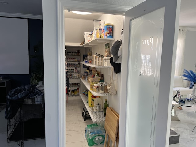 view of storage area