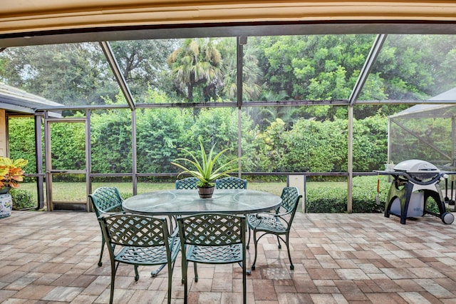 view of sunroom / solarium