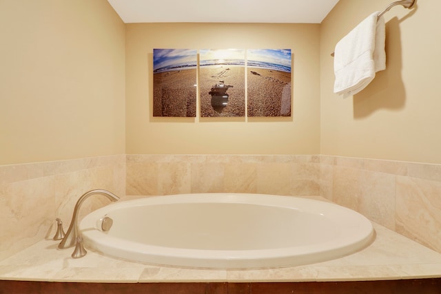 bathroom featuring a bathing tub