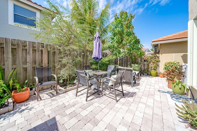 view of patio