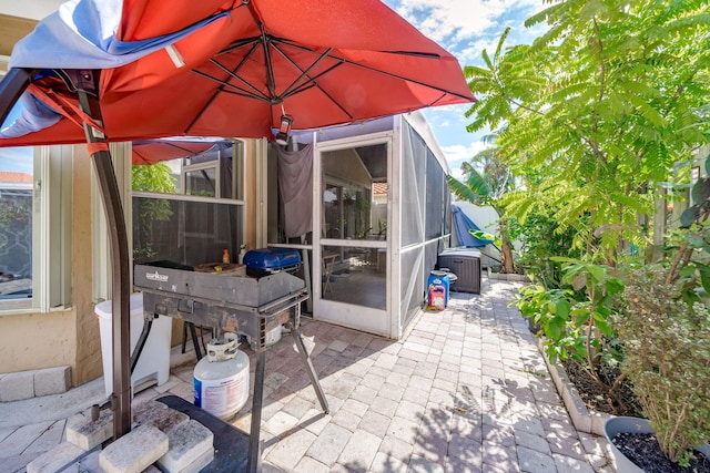 view of patio / terrace featuring central air condition unit