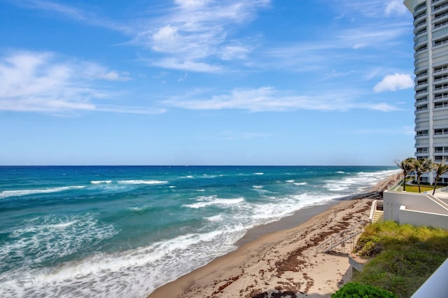 water view featuring a view of the beach