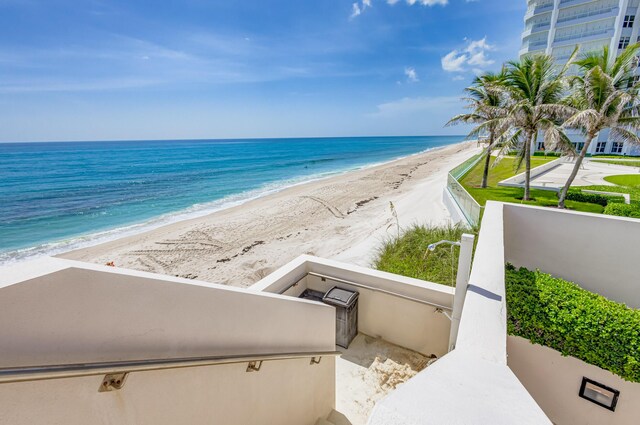 water view with a beach view