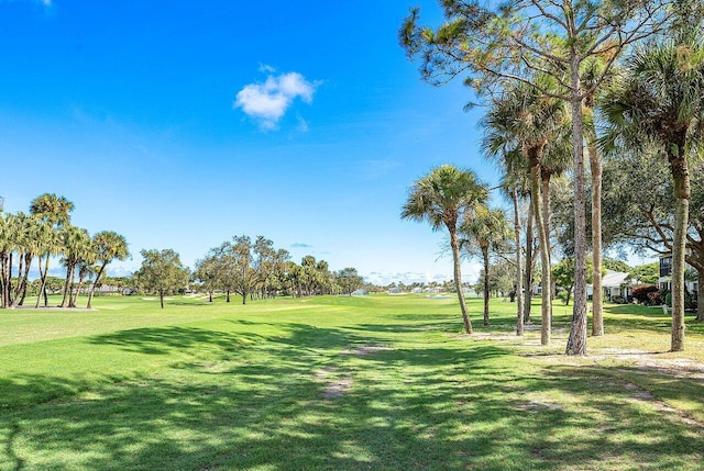 surrounding community featuring a lawn