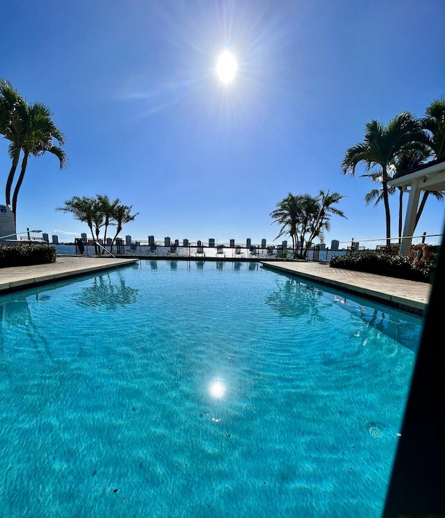 pool with fence