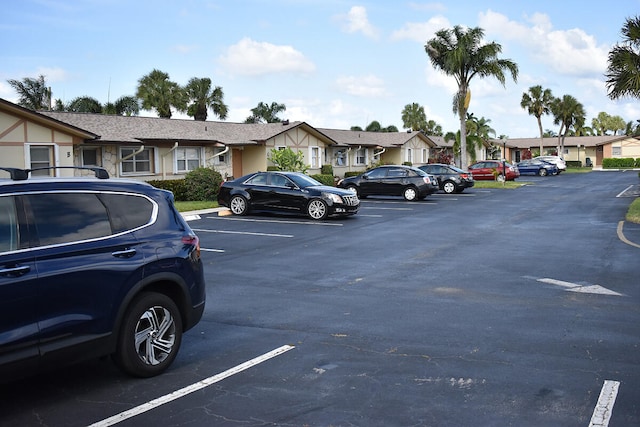 view of parking / parking lot