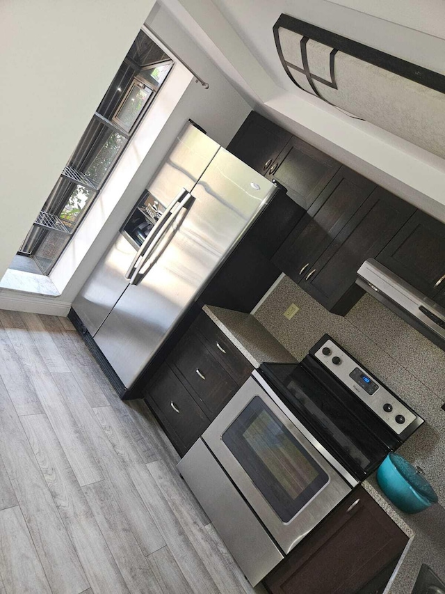 interior space featuring light hardwood / wood-style flooring