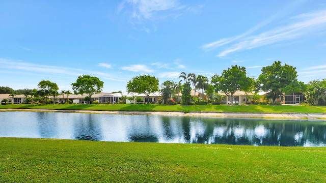 view of property view of water