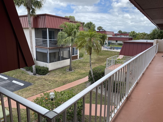 view of balcony