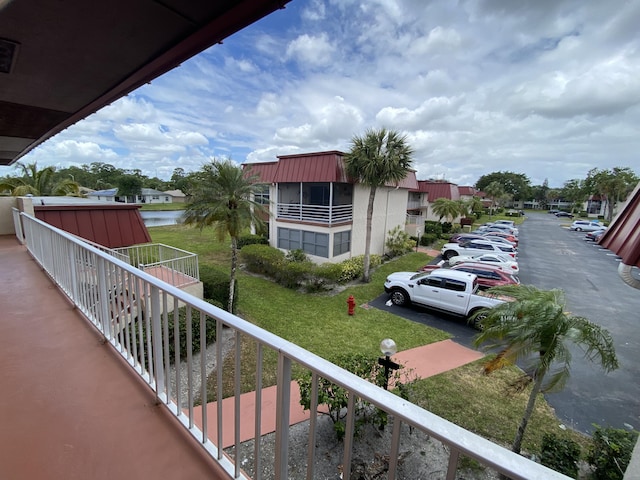 view of balcony