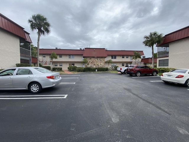 view of uncovered parking lot