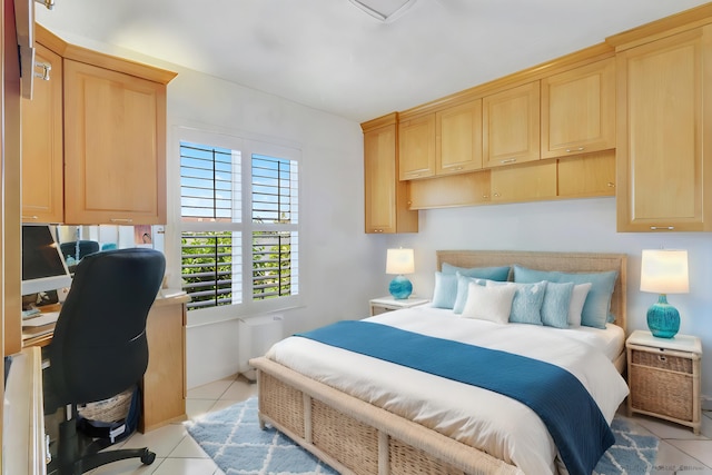 view of tiled bedroom