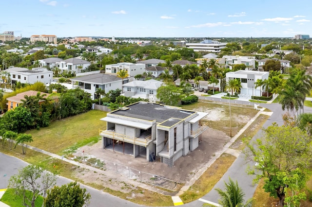 aerial view featuring a residential view