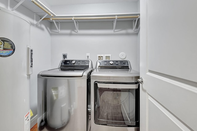 clothes washing area with hookup for an electric dryer, independent washer and dryer, and washer hookup