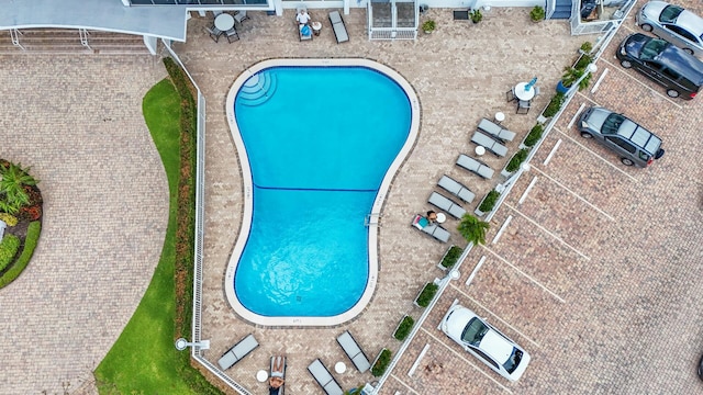 view of pool with a patio