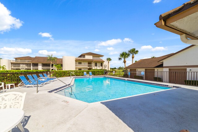 view of pool with a patio area